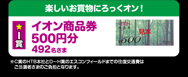イオン北海道　誕生祭6周年応募ポスト企画